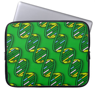 DNA Pattern Science Laptop Sleeve
