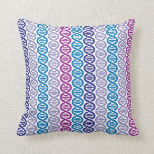 DNA Pattern Throw Pillow