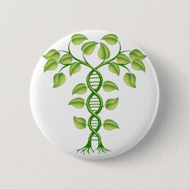 DNA plant concept 2 Inch Round Button (Front)