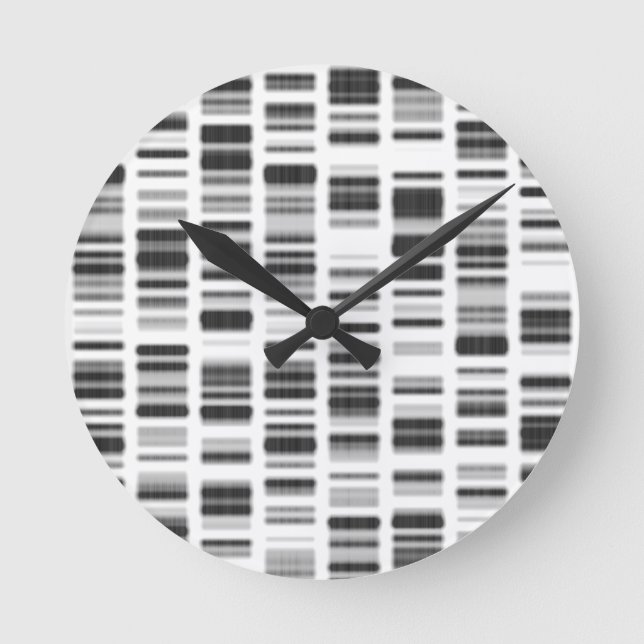 DNA Print - Round Clock (Front)