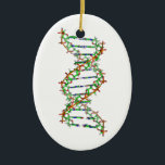 DNA - science/scientist/biology Ceramic Ornament<br><div class="desc">DNA - science/scientist/biology</div>