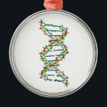 DNA - science/scientist/biology Metal Ornament<br><div class="desc">DNA - science/scientist/biology</div>