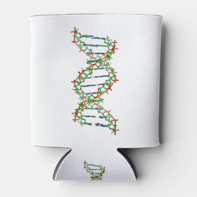 DNA - science/scientist/biology notebook Can Cooler (Front)