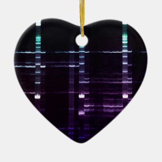 DNA Sequencing Gel 2 Ceramic Ornament
