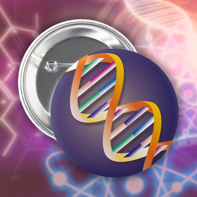 DNA Spotlight Medical Science 2 Inch Round Button (DNA Spotlight Medical Science Button)