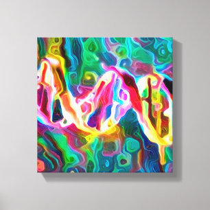 DNA Strand Artwork Canvas Print