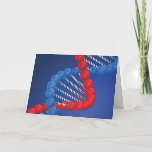 DNA Strand Greeting Cards (Front)