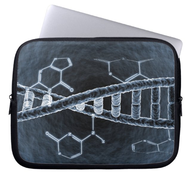 DNA strand Laptop Sleeve (Front)