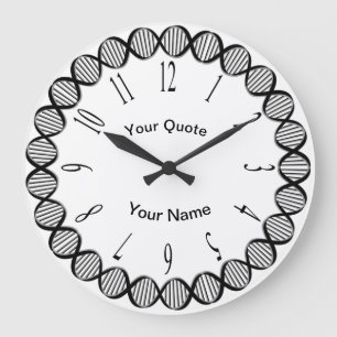 DNA Strands with radiating Standard Numbers Large Clock