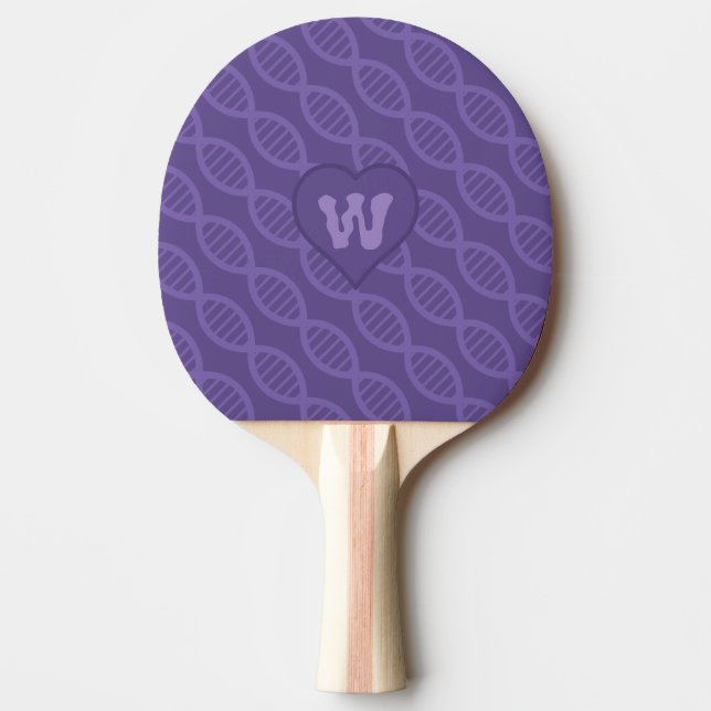 DNA Stripes Ping Pong Paddle (Front)