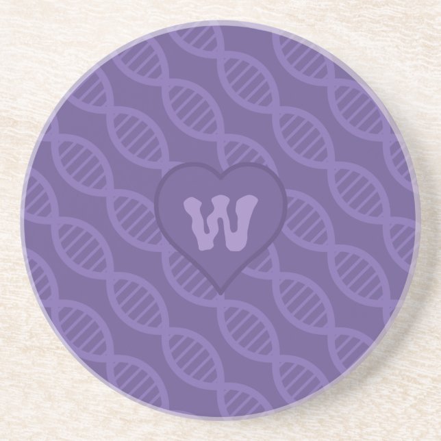 DNA Stripes Sandstone Coaster (Front)