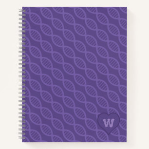 DNA Stripes Spiral Notebook