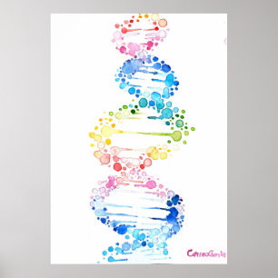 DNA, the spyral of life Poster