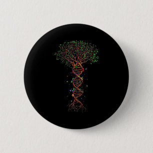 Dna Tree Genetic Funny Earth Day Plant A Tree Life 2 Inch Round Button