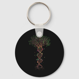 Dna Tree Genetic Funny Earth Day Plant A Tree Life Keychain