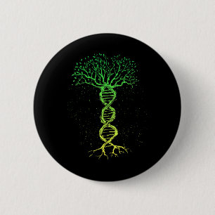 Dna Tree Life Genealogy Biologist Genetics Science 2 Inch Round Button