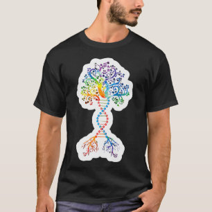 DNA Tree Of Life Funny Colorful Biology Science T-Shirt