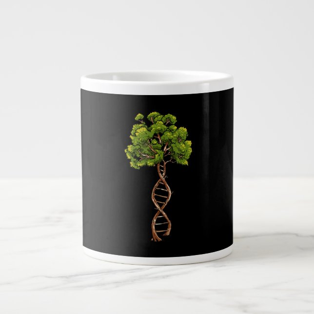 Dna Tree Of Life Science Genetics Biology Environm Large Coffee Mug (Front)