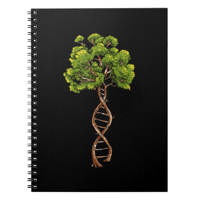 Dna Tree Of Life Science Genetics Biology Environm Notebook (Front)