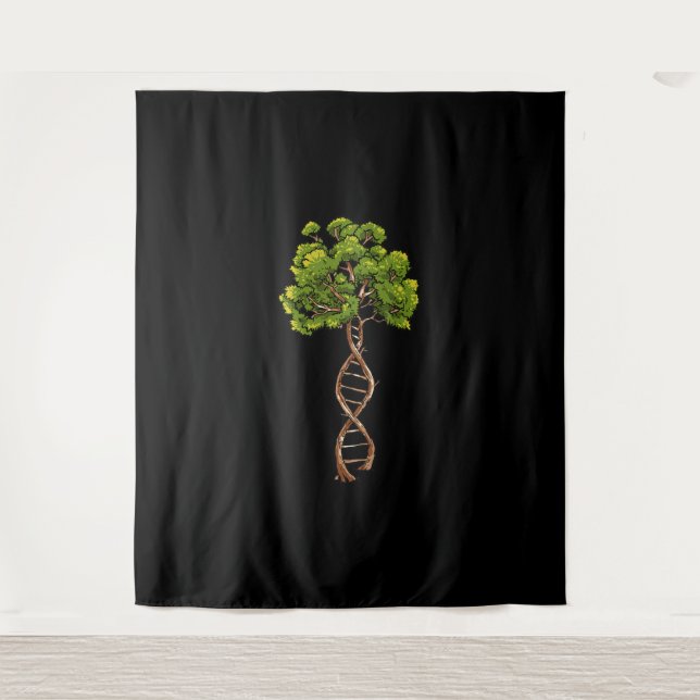 Dna Tree Of Life Science Genetics Biology Environm Tapestry (Front)