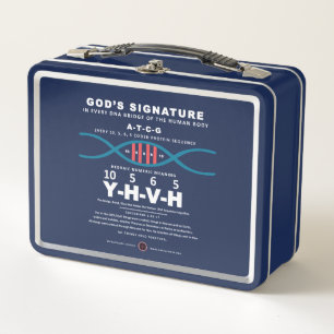 DNA-YHVH Code Metal Lunch Box