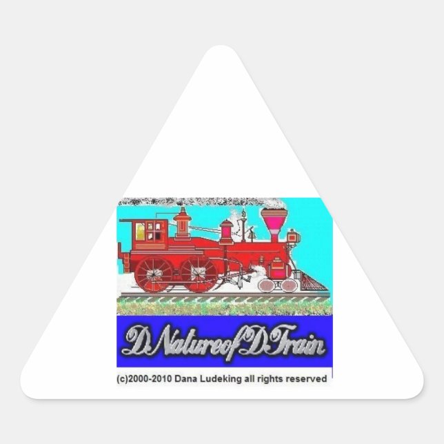 DNatureofDTrain Triangle Sticker (Front)