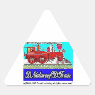 DNatureofDTrain Triangle Sticker