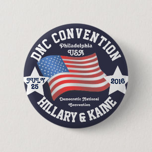 DNC Convention Memorabilia 2 Inch Round Button
