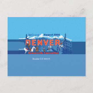 DNC Denver Colorado Postcard