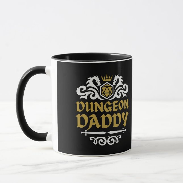 DND DAD MUG, Dungeon Daddy Mug (Left)