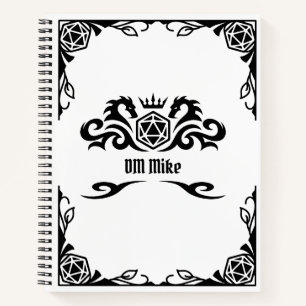 DnD Personalized Notebook with Monogram
