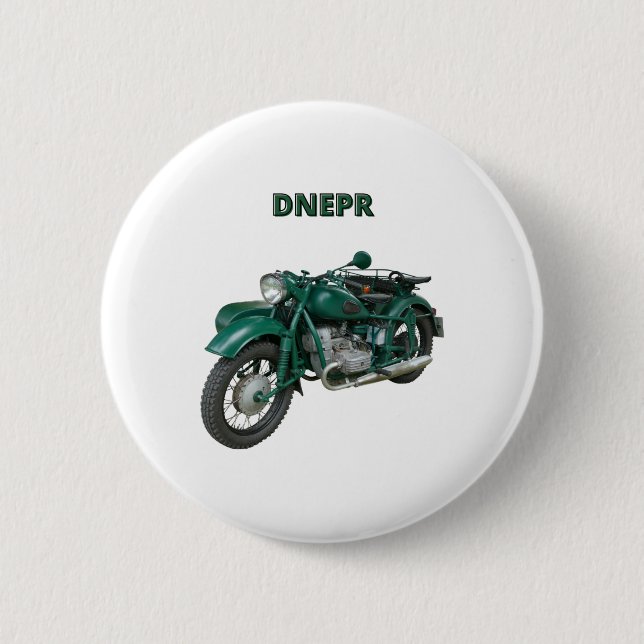Dnepr Motorcycle 2 Inch Round Button (Front)