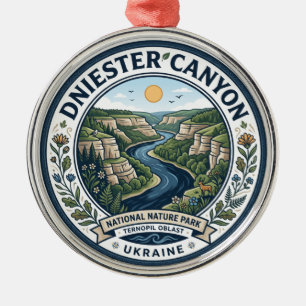 Dniester Canyon National Nature Park Ukraine Metal Ornament