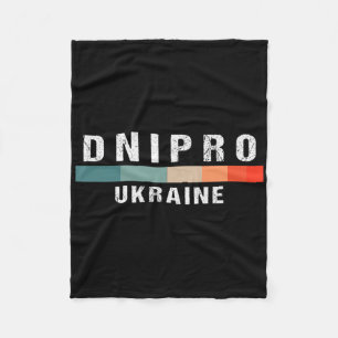 Dnipro Ukraine City Trip  Fleece Blanket