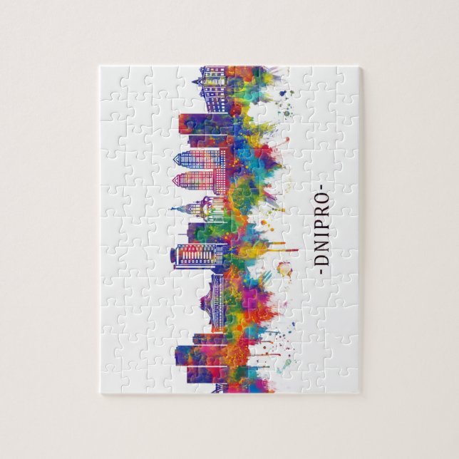 Dnipro Ukraine Skyline Jigsaw Puzzle (Vertical)