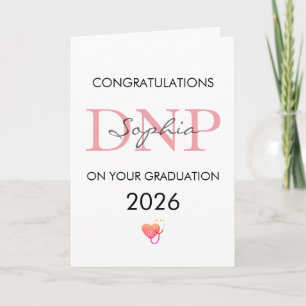 DNP Graduation Personalized Name Class of 2026 Card