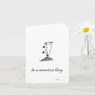 "Do A Mountain Thing", carte de voeux vierge