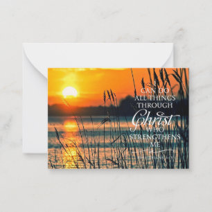 Do all things sunset and reeds card
