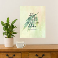 Do All With Love Inspirational Bible Verse