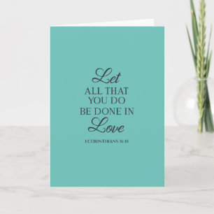 Do All with Love Quote Card