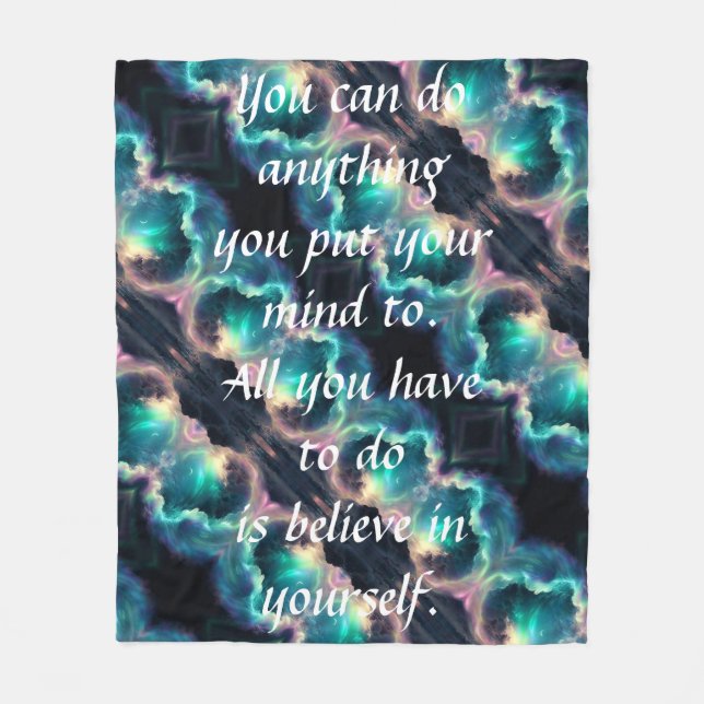 Do Anything Fleece Blanket (Front)