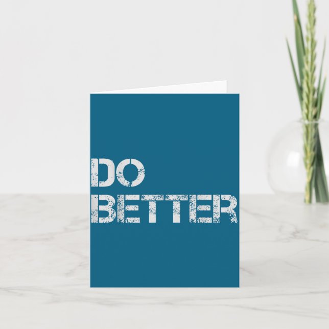 Do Better Card (Front)