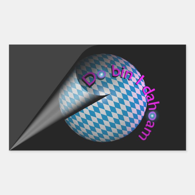 Do bin I dahoam (gray) Sticker (Front)