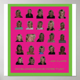 Do blondes have more fun poster