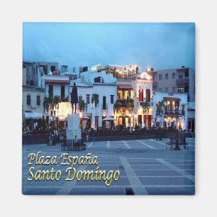 DO-Dominican Republic - Santo Domingo Square Spain Magnet