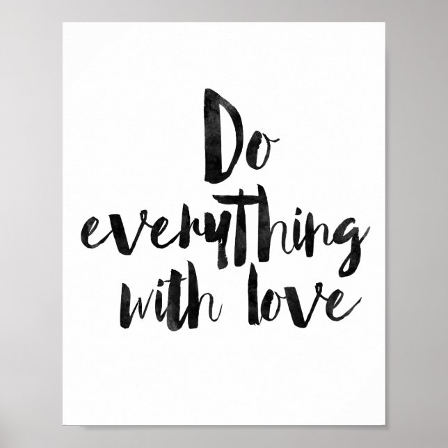 Do Everything With Love Poster (Front)