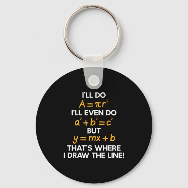 Do For I'll Math Formula Math Puns Keychain (Front)