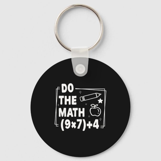 Do Funny Math 67 Meme Pemdas Elementary Keychain (Front)