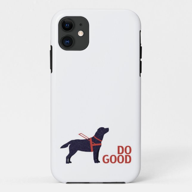 Do Good - Service Dog - Black Lab Case-Mate iPhone Case (Back)