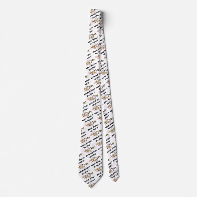 Do I Really Repeat Myself? DNA Replication Humour Tie (Front)